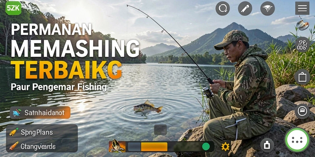 Tangkapan ikan yang besar dalam gameplay 5ZK yang menarik.