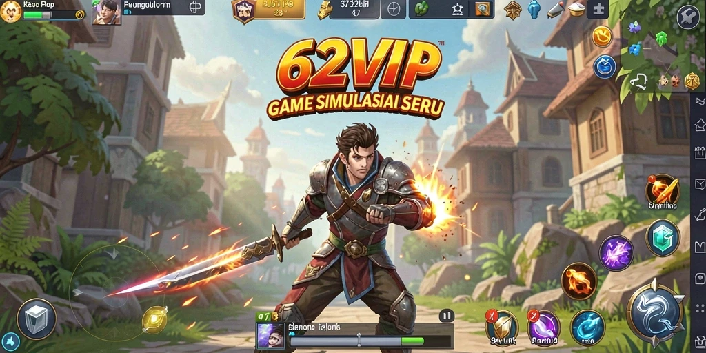 Tampilan menarik dari gameplay 62VIP yang menampilkan aktivitas simulasi.