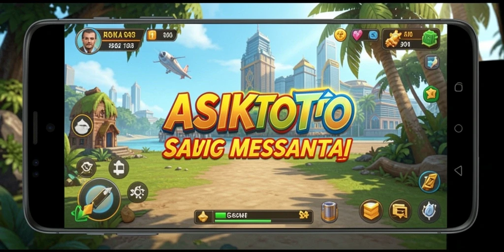 Tampilan gameplay ASIKTOTO yang colorful dan interaktif.