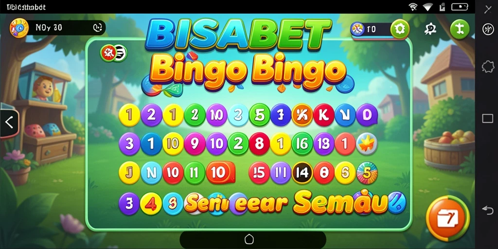 Tampilan gameplay seru dalam BISABET, menunjukkan momen permainan Bingo yang menyenangkan.