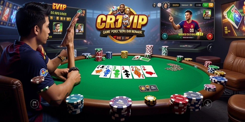 Tampilan permainan poker yang menarik dan interaktif di CR7VIP.