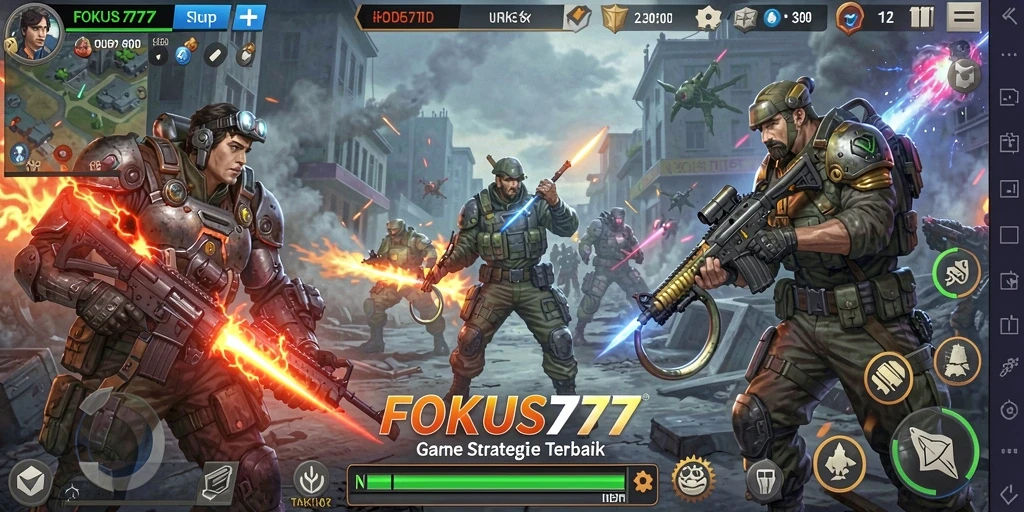 Tampilan menarik dari gameplay <strong>FOKUS777</strong>, menunjukkan pertarungan strategis yang mendebarkan.