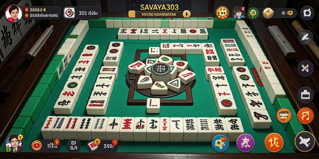Screenshot gameplay Mahjong menarik dari SAVAYA303.