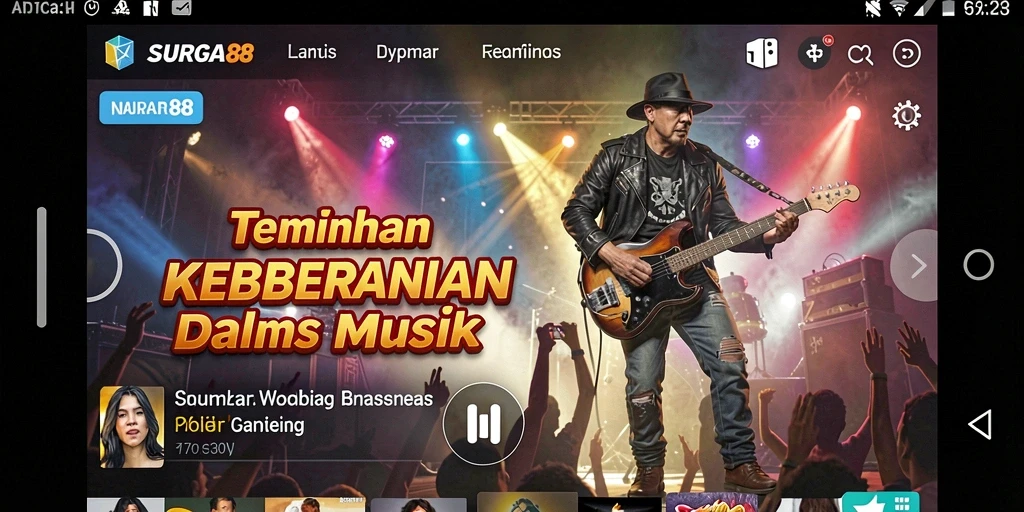 Gameplay SURGA88 yang menampilkan interaksi musik yang seru.