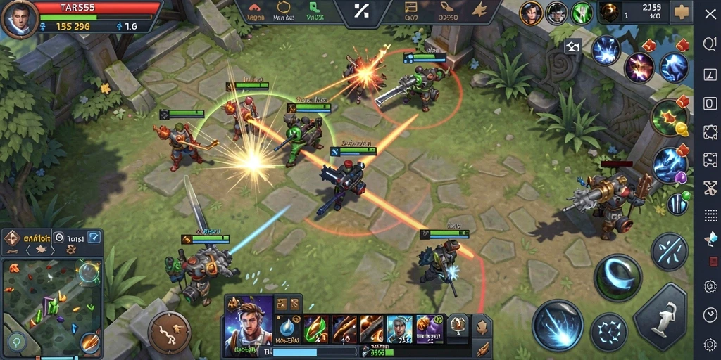 TAR555 menampilkan gameplay yang seru dan penuh strategi di medan perang.