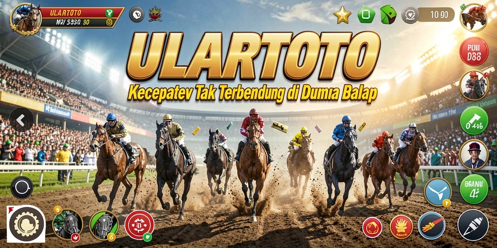 Gameplay ULARTOTO yang mendebarkan di lintasan balap.