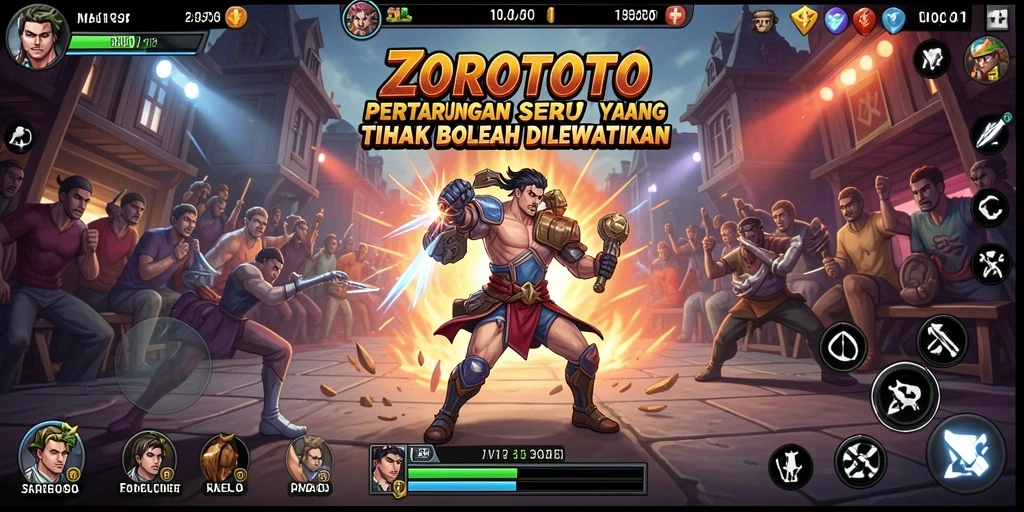 Tampilan gameplay ZOROTOTO yang mendebarkan dan mencengangkan.