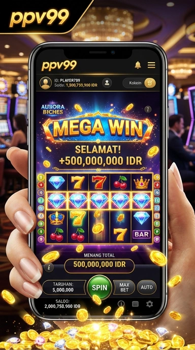 Tampilan awal aplikasi ppv99 yang menarik dan informatif.